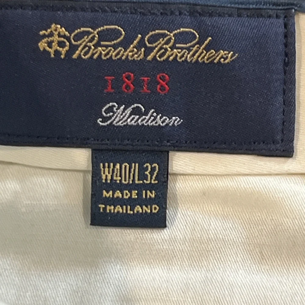 BROOKS BROTHERS Madison 100% Wool Flat Front Dress Pants 40 x 32 Lot Of 2 Gray